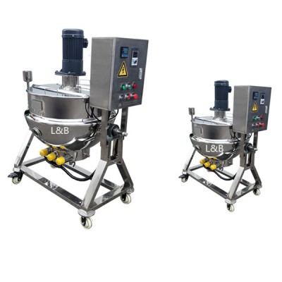 300L Electric Heating Stainless Steel Soup Cooker With Mixer