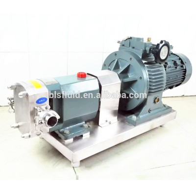 Stainless Steel Gear Oil Pump Rotary Positive Displacement Chocolate transfer Lobe Pump